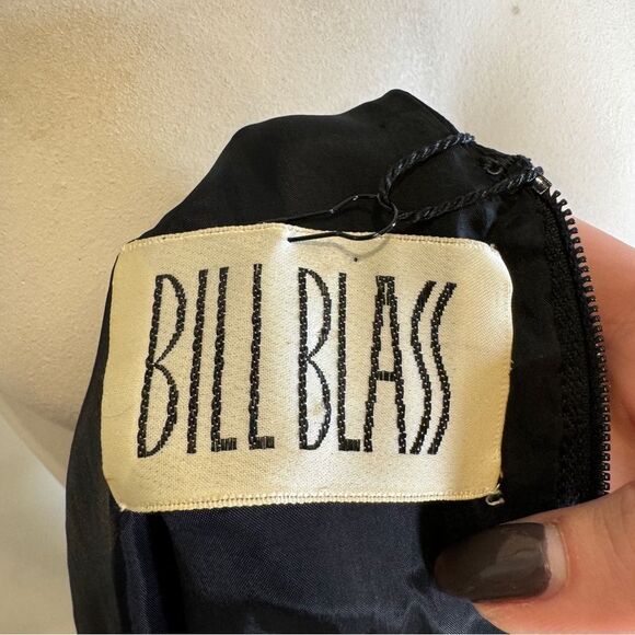 80s Bill Blass Crisscross Silk Gown - Picture 7 of 7